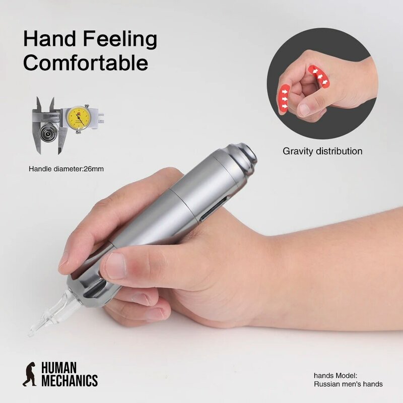 Stigma Hybrid Rotary Tattoo Machine Pen DC 5.5 Interface Permanent Make Up Strong Motor Quiet Body&Art EM118