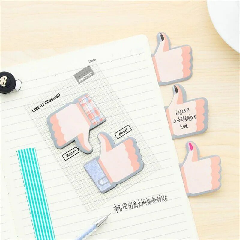 1Pcs/40page  Thumb Memo Pads Sticky Notes Tickers Scrapbooking Convenient N Time stickers Office Supplies