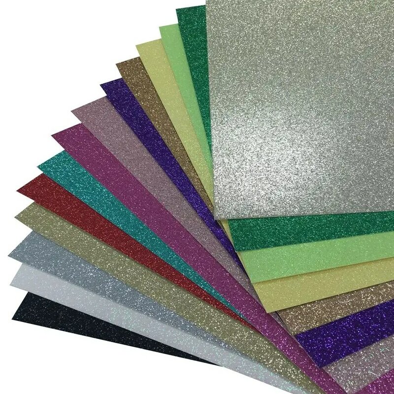 4Pcs 300gsm 12*12 "Top Grade Glitter Craft Papier Cardstock Papier Voor Party Decoratie Kaart Diy Scrapbook glitter Papier