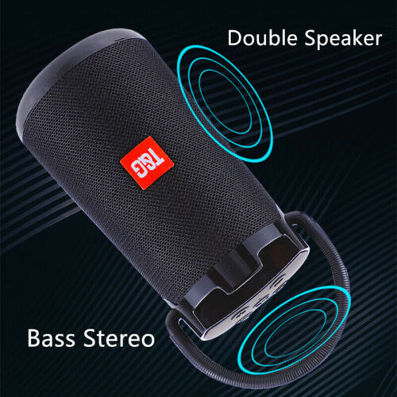 Waterproof Portable Speaker Outdoor High Power 20W Bluetooth Column Super Bass Stereo Subwoofer Sound Bar Music Center System TF