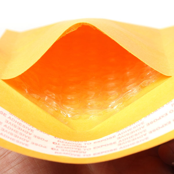 Sacos de papel kraft com plástico bolha 100x13cm, sacos de papel com revestimento para envelopes