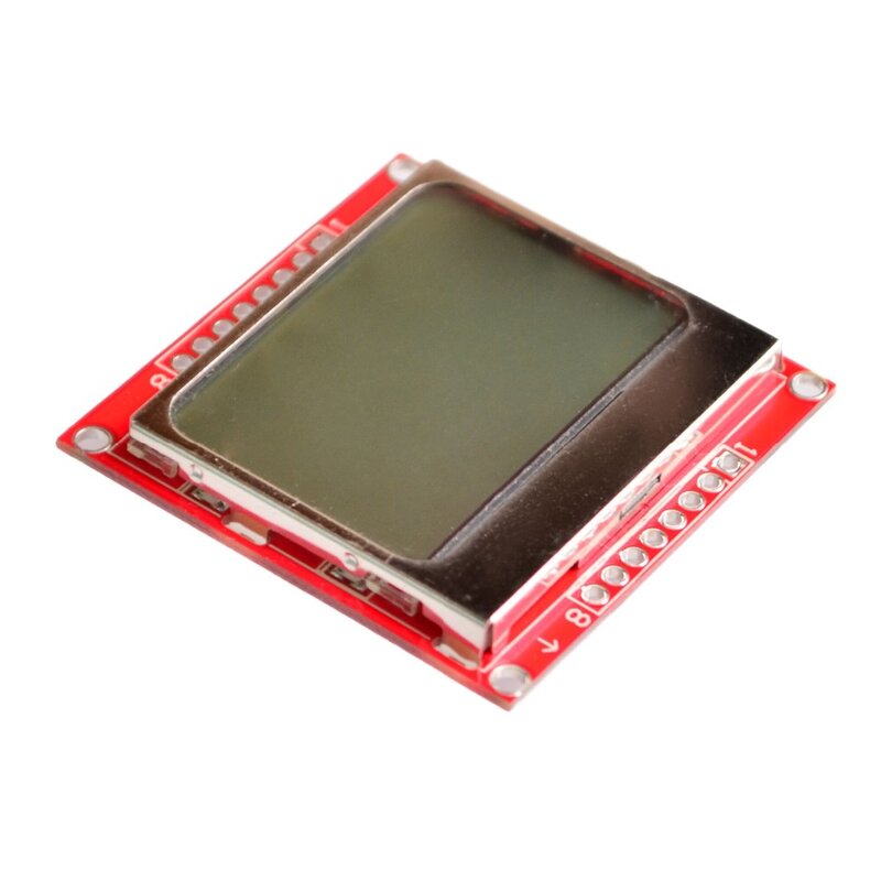Module d'affichage LCD avec rétro-éclairage pour Arduino, moniteur, 84x 48, écran, 84x 84, blanc, adaptateur PCB pour Nokia 5110, électronique intelligente,