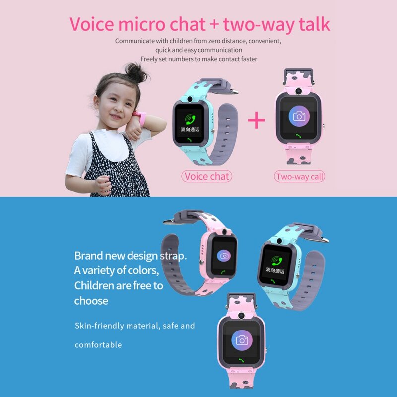 Reloj inteligente a prueba de agua multifunción para niños reloj de pulsera Digital alarma para bebé con monitoreo remoto cumpleaños G