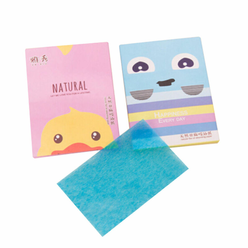 50 Sheets/Pack Willekeurige Patroon Sturen Make Up Olie Absorberende Blotting Facial Gezicht Schoon Papier Beauty Tools