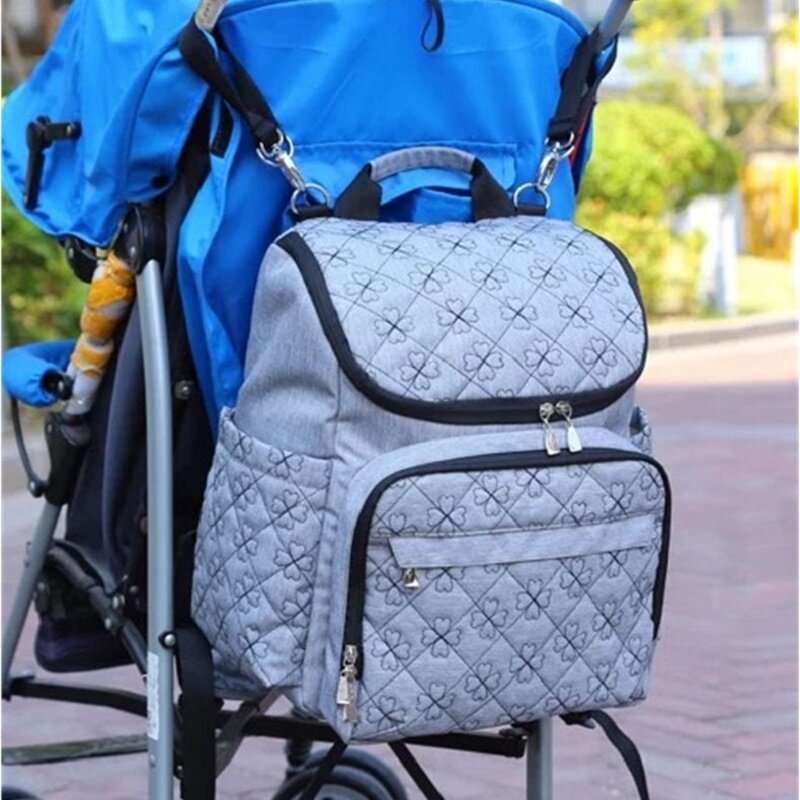 Torba na wózek dziecięcy moda plecak dla mamy duża torba na pieluchy plecak Baby Organizer torby ciążowe na torebka dla matki plecak na pieluchy