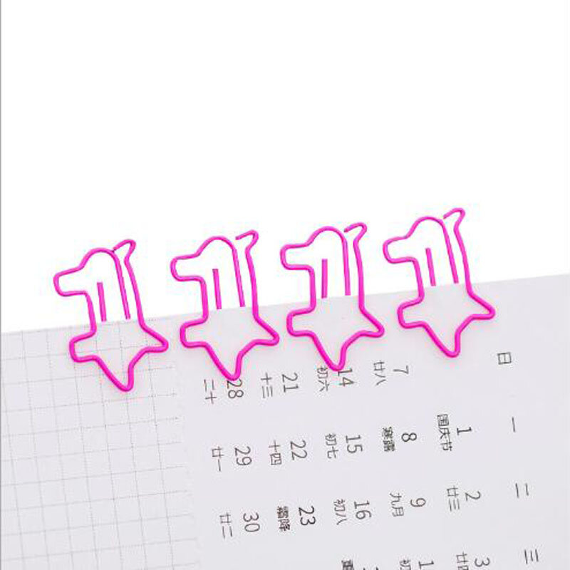 10 pçs bonito animal rosa porco bookmark clipe de papel material de metal material escolar papelaria presente kawaii