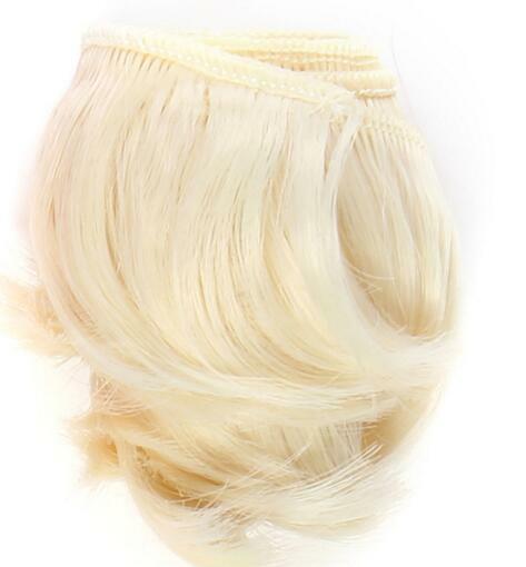 1 قطعة 5 سنتيمتر أسود أبيض بني اللون مستقيم باروكة شعر دمية ل 1/3 1/4 BJD دمية لتقوم بها بنفسك الشعر