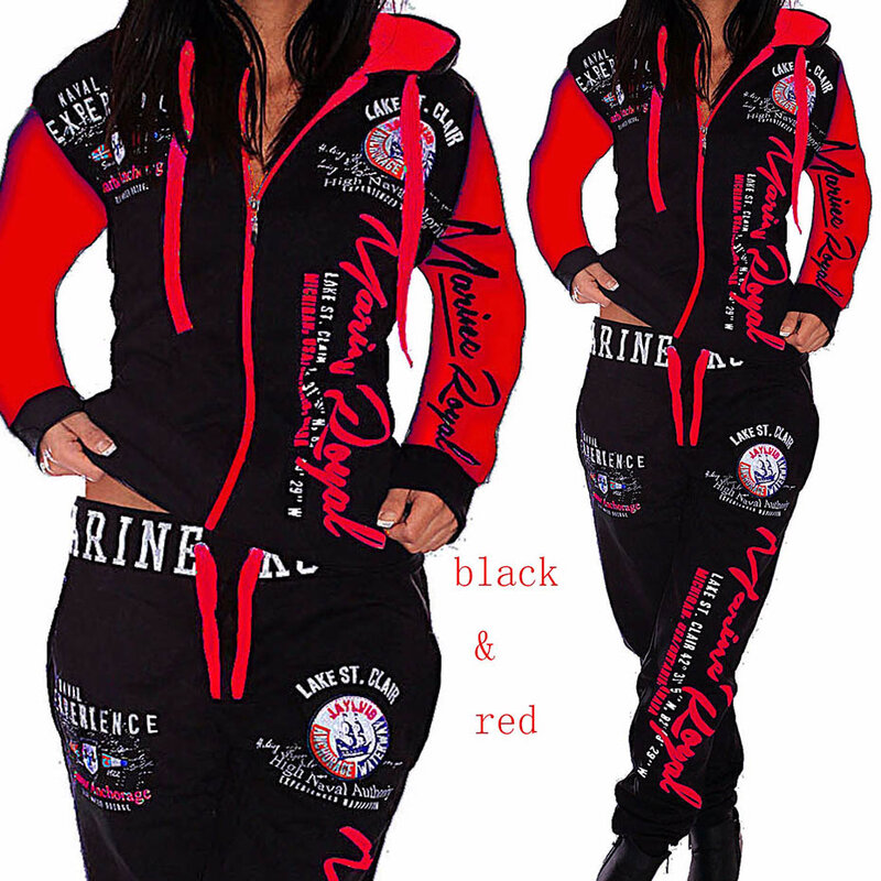 Женский спортивный костюм ZOGAA, теплый комплект из 2 предметов, с толстовкой и штанами, с принтом, 2021