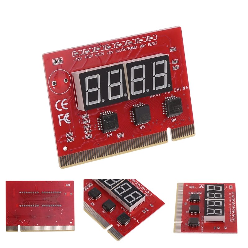 محلل مكون من 4 أرقام للكمبيوتر الشخصي ، وبطاقة بريد PCI ، وشاشة LED ، ومحلل للتشخيص