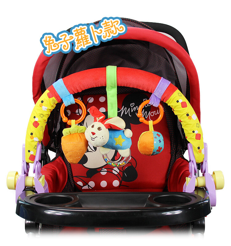 Nowy kolorowy wózek dziecięcy klip łóżko wiszące dziecięce łóżko wokół dziecka dzieci zabawki śliczne pluszowe zabawki bezpieczne zabawki poznawcze