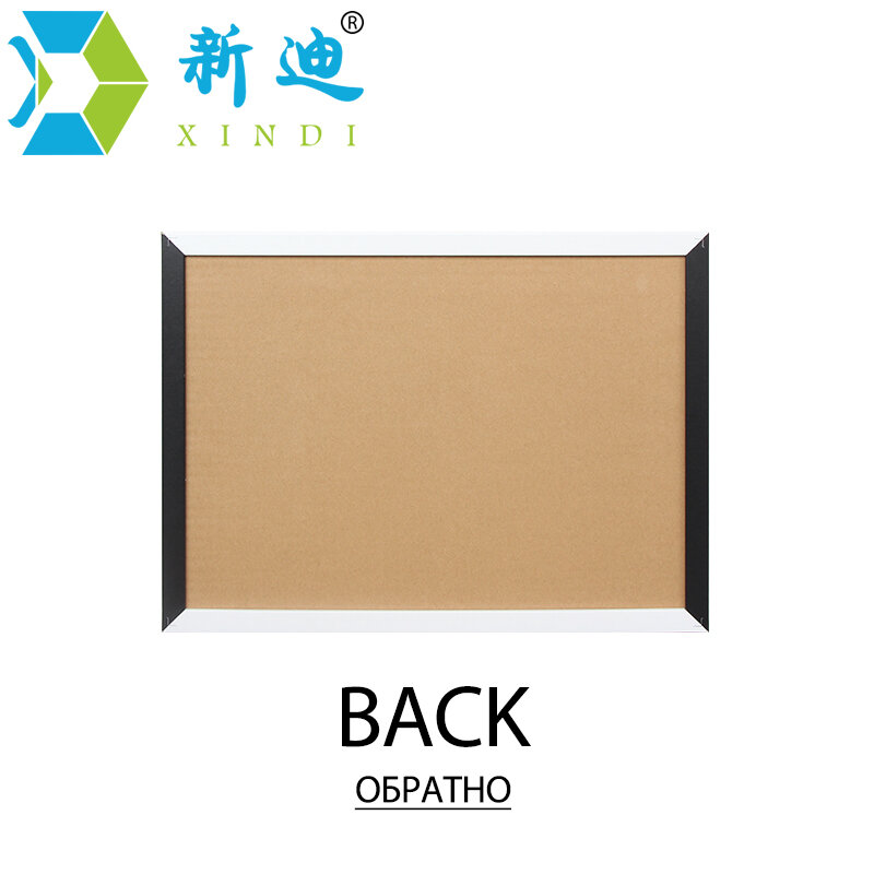XINDI-سبورة مغناطيسية بإطار خشبي أبيض وأسود ، لوحة تدليك للمنزل بإطار خشبي MDF 25*35 سنتيمتر