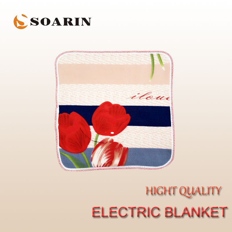SOARIN-Manta eléctrica con calefacción para pies, esteras calefactoras de felpa, 220v, 45x45
