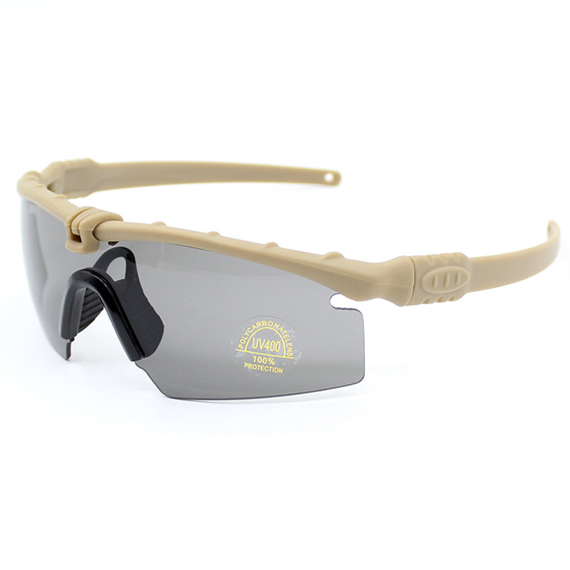 Óculos de Sol Dos Homens polarizados óculos de Proteção Táticos Ao Ar Livre Jogo de Guerra Militar Airsoft Caça Camping Tactical Óculos Com Lente 3