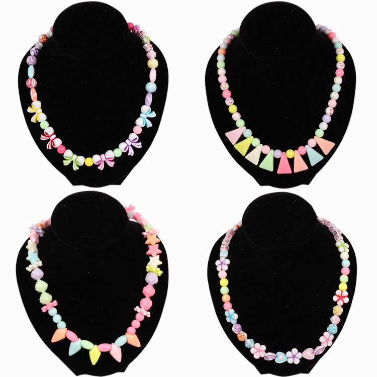 Kit de perles acryliques pour filles, fabrication de bijoux, jouets créatifs, bricolage, accessoires pour Bracelets faits à la main, jouet éducatif, cadeau d'anniversaire