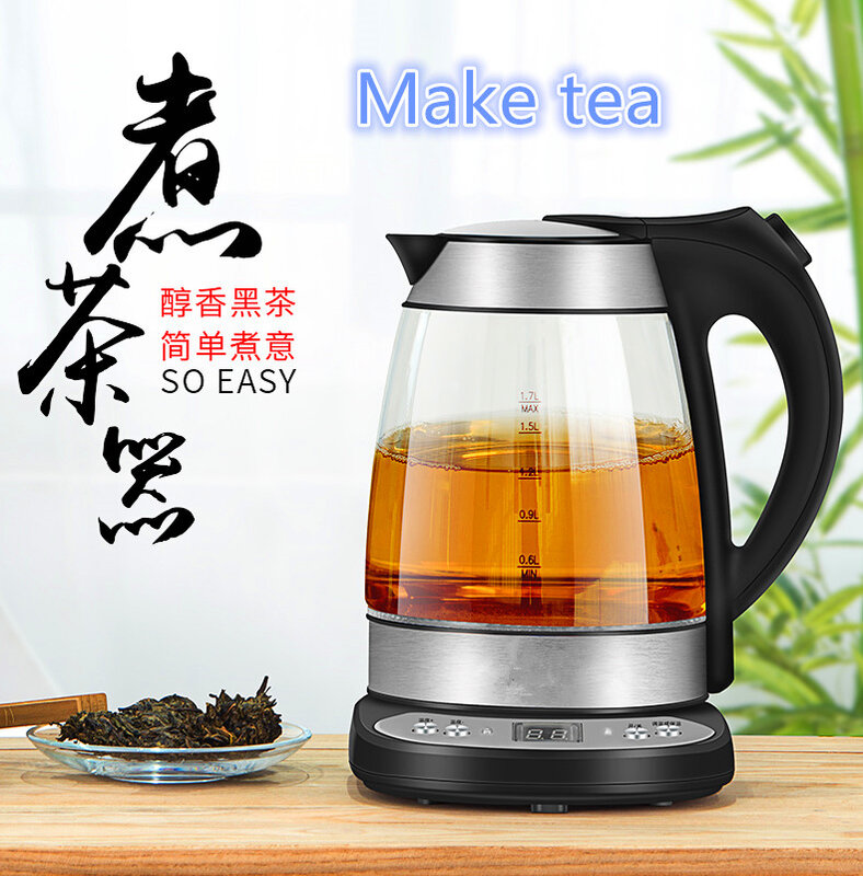 electronic thermostat insulation glass electric heating kettle teapot