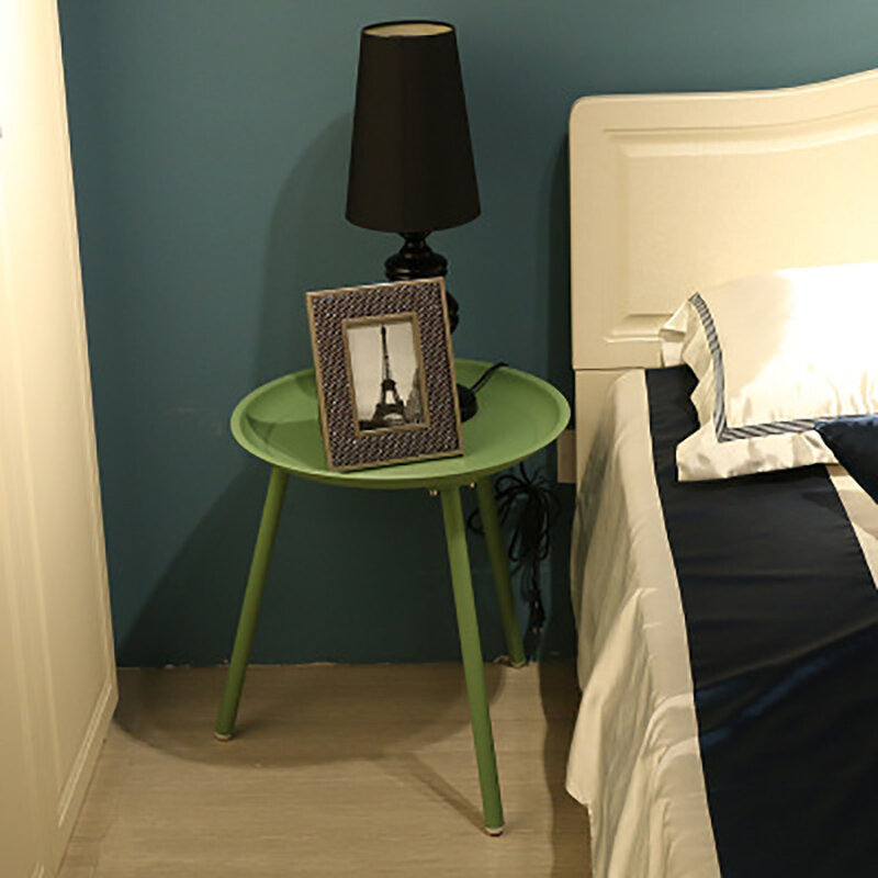 Круглый цветной столик для гостиной, креативный низкий столик из кованого железа в скандинавском стиле 45*45 см