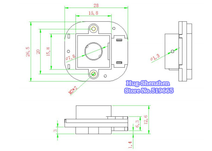 10pcs/ M12 IR Cut filter IR-CUT double filter switcher for cctv IP AHD camera 3MP day/night 20MM lens holder 7213