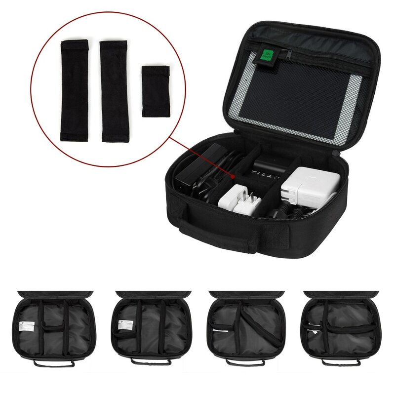 BAGSMART Men Travel Electronic Accessories Bag Waterproof Nylon Bag for Earphones Usb Flash Drive Power Bank Organizer Cases