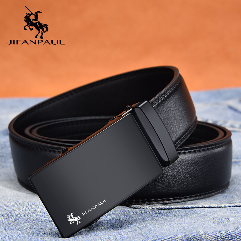 JIFANPAUL الرجال حزام جلد العلامة التجارية حزام مظهر عصري تصنيع الجلود ، توريد المصنع مباشرة ، مصمم تصميم جديد