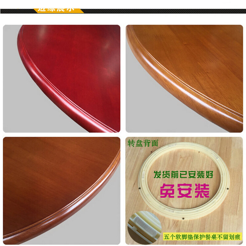 Plato giratorio de madera de roble macizo, rodamiento de mesa de comedor Lazy, WL1, 70CM/28 pulgadas de diámetro
