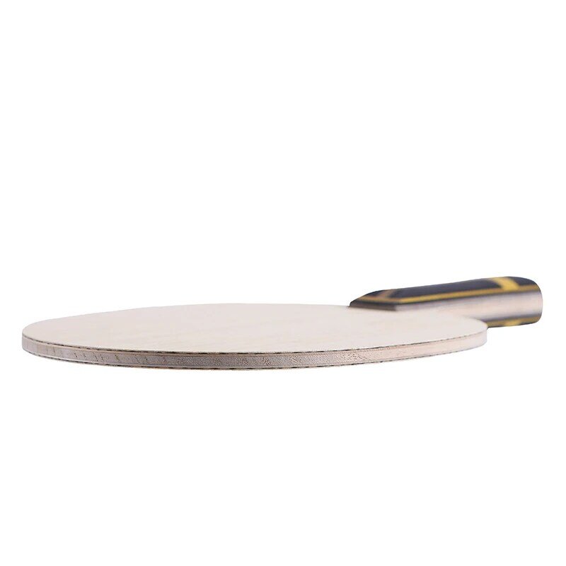 Zhangjike-Pala de tenis de mesa de carbono ZL, 5 capas de madera, 2 capas, mango largo, raqueta de ping pong de agarre horizontal