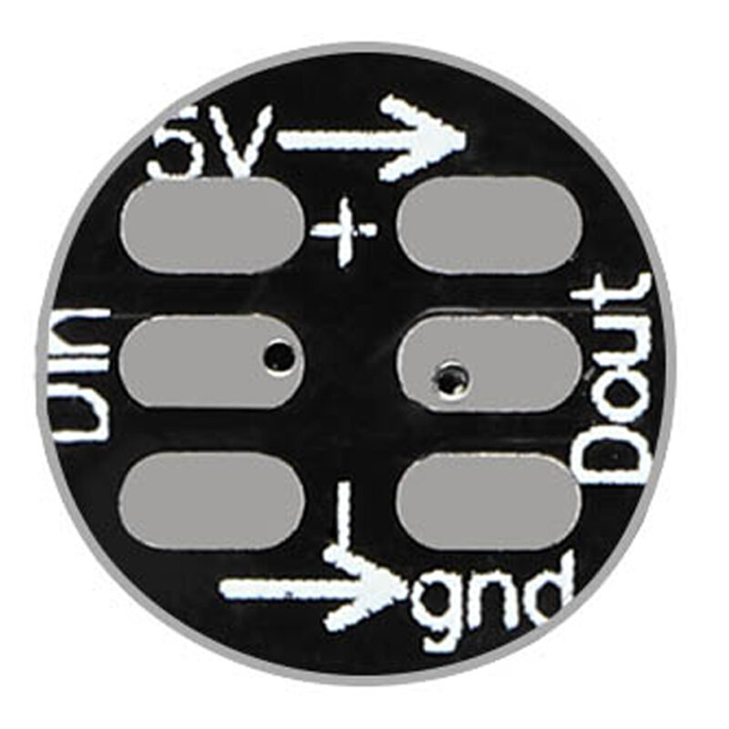 DIY WS2812B mini LED Chip & Heatsink Board DC5V WS2812 5050 RGB Color Addressable LED pixels Light black PCB