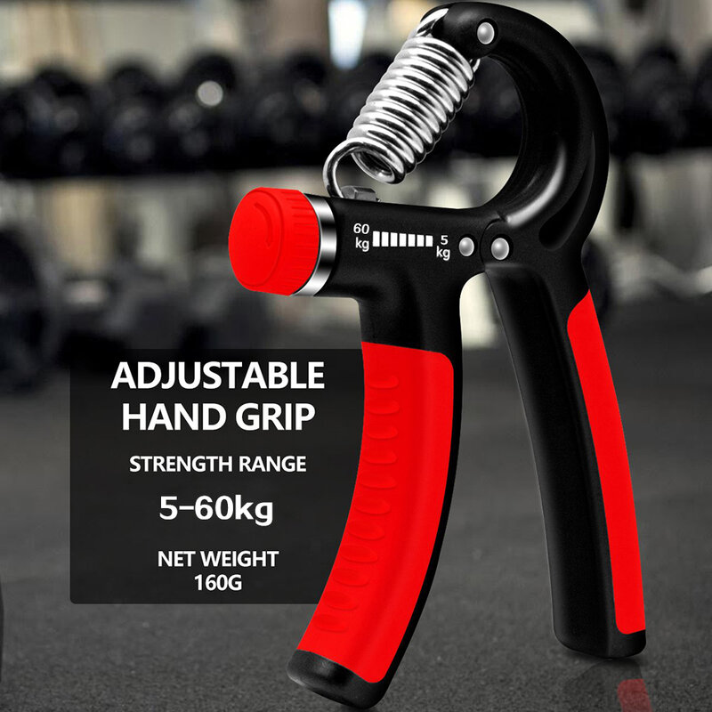 WorthWhile 5-60Kg Gym Fitness Adjustable Hand Grip Finger Forearm Strength for Muscle Recovery Hand Gripper Exerciser Trainer