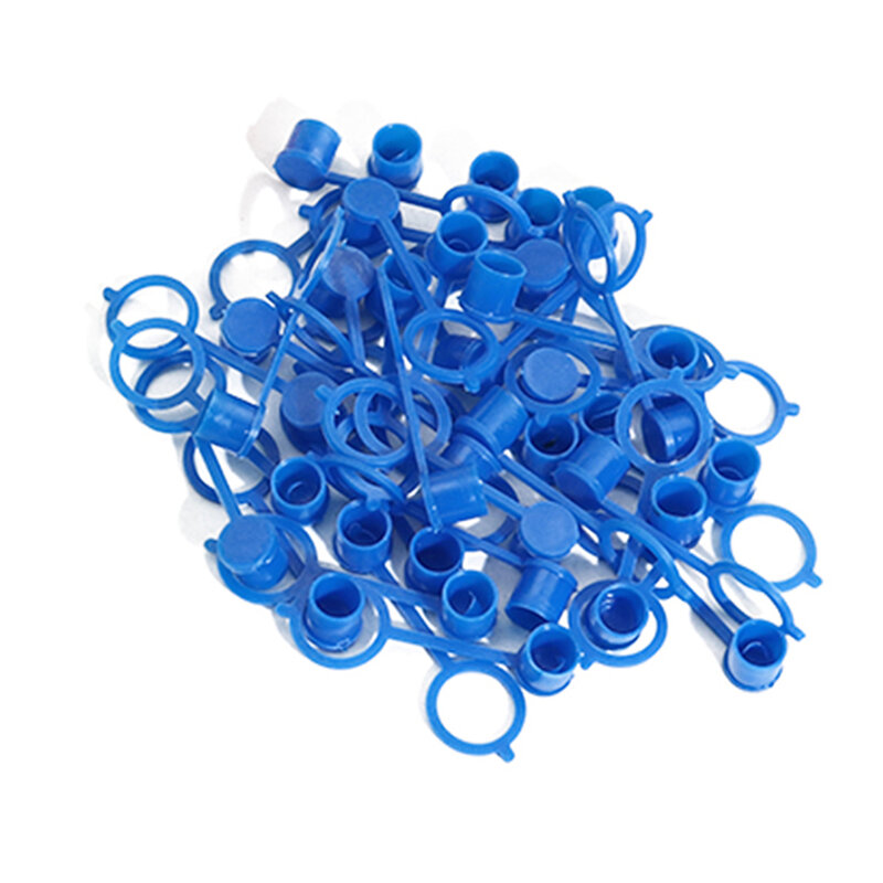250PCS Grease Fitting Caps Blue Polyethylene Dust Caps for M10 Metric Thread Grease Zerk Nipple Fitting