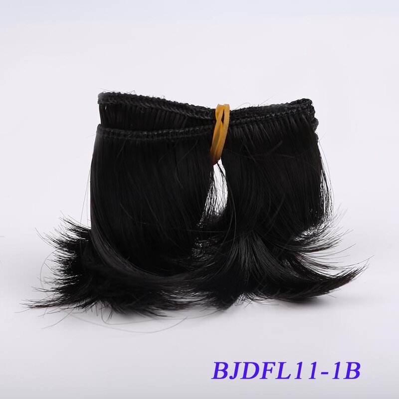 Bybrana-باروكات دمية BJD SD ، شعر قصير مقاوم للحرارة ، أسود وأحمر ، 5 سنتيمتر × 100 سنتيمتر ، DIY