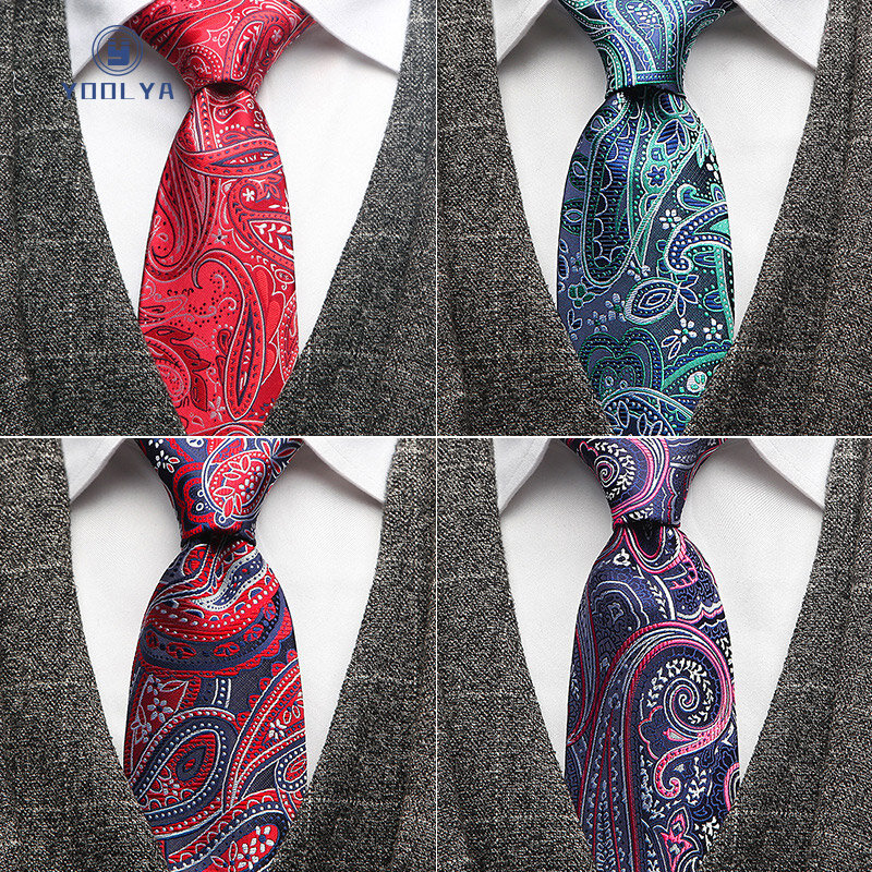 Luksusowe męski krawat 8 CM kwiatowy Plaid krawat jedwabny żakardowe tkane krawaty dla dorosłych klasyczny biznes Wedding Party odzież na szyję prezent