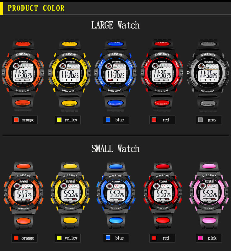 Kinderen Waterdichte Sport Horloge Week Alarm Elektronische Horloges Voor Kinderen Anti-Shock Reloj Deportivo Kinderen Digitale Horloge