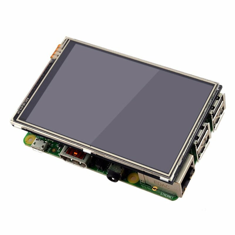Сенсорный ЖК-экран TFT 3,5 дюйма + 9-слойный акриловый чехол для телефона, комплект для планшетов Pi 3 B + Plus LCD