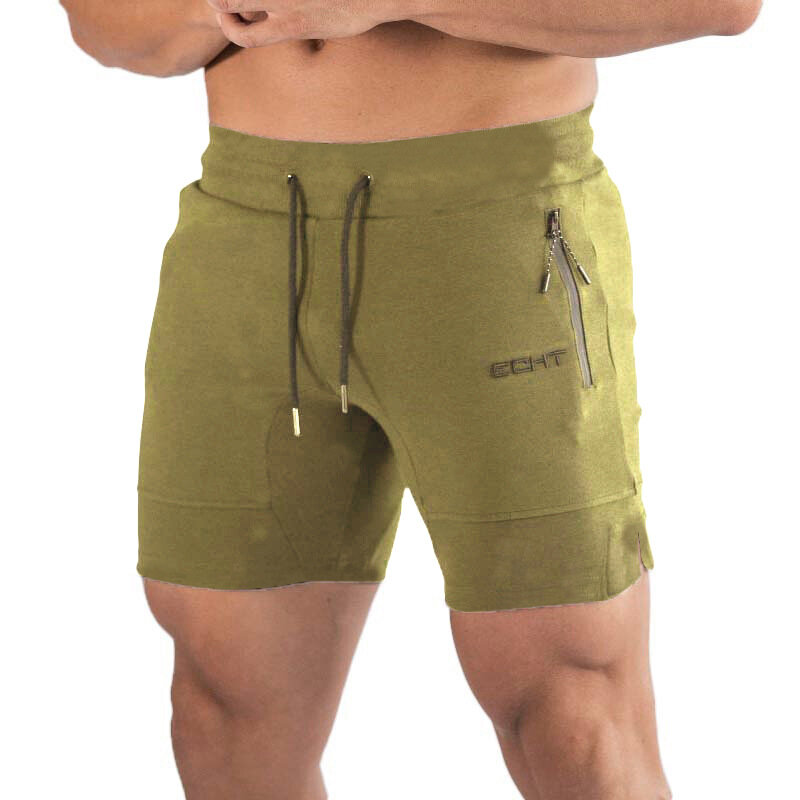 Musclemen-pantalones cortos de gimnasio para hombre, Shorts de tela de malla, informales, para correr, culturismo, Fitness, entrenamiento