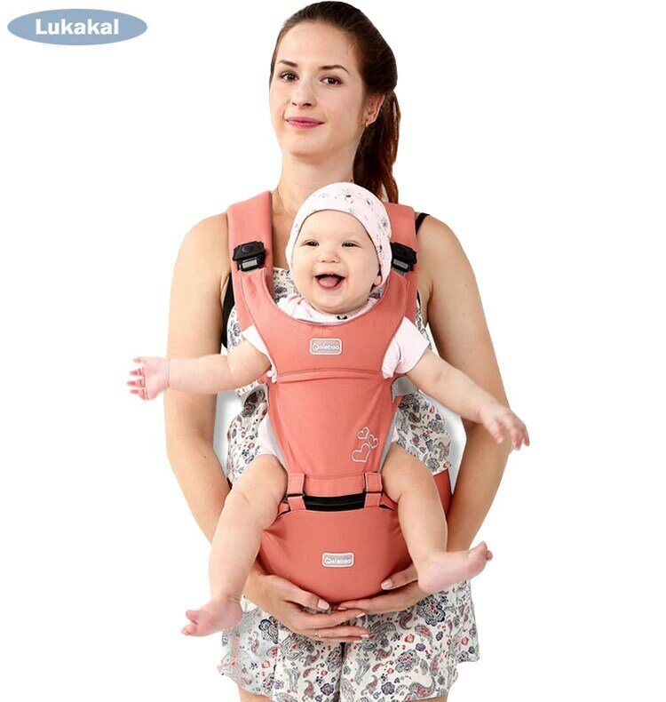 مريح الطفل الناقل hipسيات 1-36 شهر المحمولة الاطفال الكنغر تنفس حقيبة ظهر للأطفال ل Carring الأطفال التفاف الرضع حبال