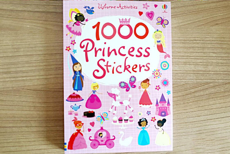1000 pcs Cartoon Scene Stickers Kids Sticker Books with Animals Princess Dinosaur Travel Books Preschool 15.2*21cm