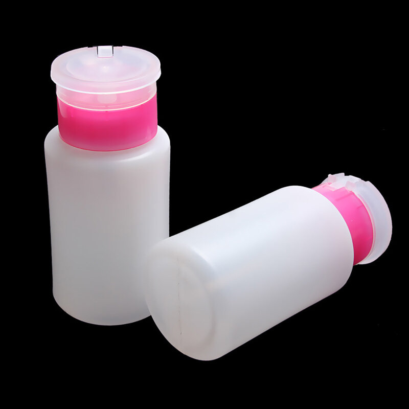 Bomba vacía de alta calidad, dispensador de botellas de Alcohol líquido, removedor de esmalte de uñas, contenedor recargable de maquillaje, color rosa, 150ML