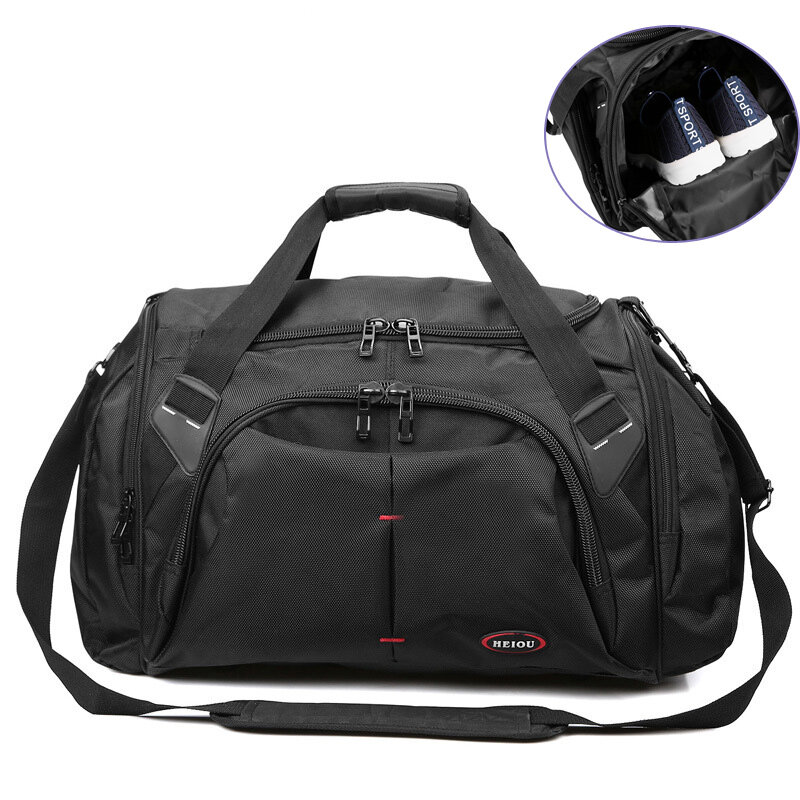 Travel Sports Bag Outdoor Gym Bags Black Lightweight Duffel Bag Military Tactical Duffle Bag