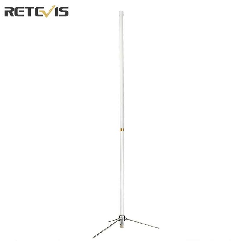 Retevis MA02 High Gain Glas Staal Omni-Directionele Antenne Voor Twee Manier Radio Basisstation Repeater (144/430Mhz)