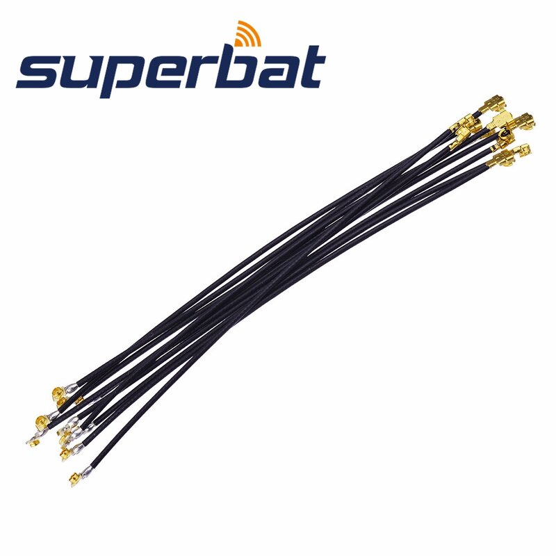 Штепсельная Вилка Superbat U.FL под прямым углом к U.FL под внутренним углом 1,13 мм кабель 10 см RF коаксиальный кабель Asembly
