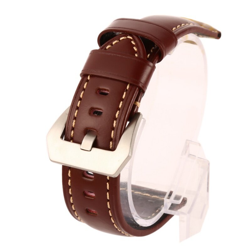 Pulseiras de relógio de couro masculino feminino pulseira de relógio para cinto fivela de aço inoxidável 20 22 24 26mm