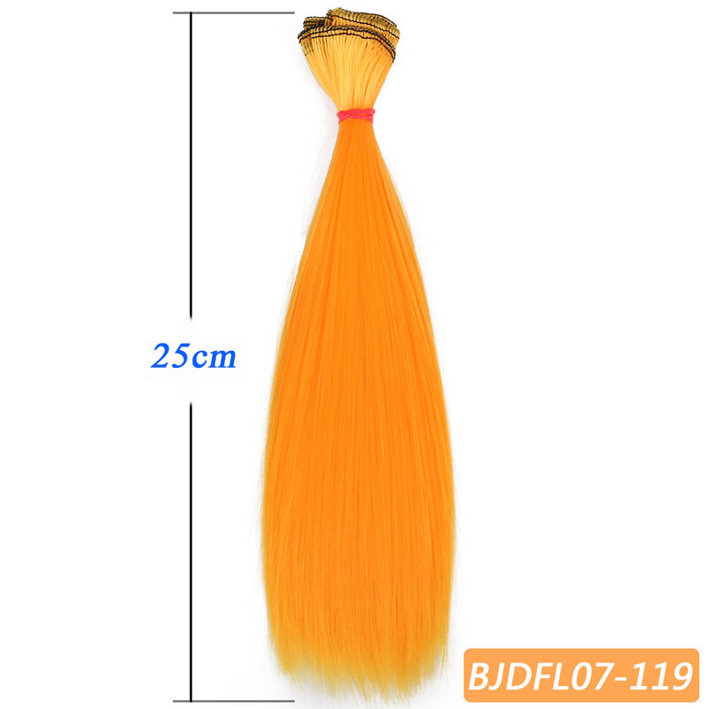 Волосы для шарнирной куклы Bybrana, прямые волосы из синтетического волокна для самостоятельной сборки, 30 см х 100 см, 1 шт.