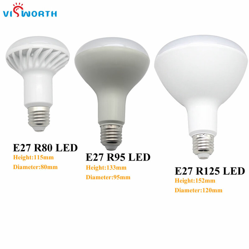 R50 LED لمبة الإضاءة الكريستالية ، E27 LED لمبة الكشاف ، ضوء أبيض دافئ وبارد ، E14 ، 3 ، 5 ، 7 ، 9 ، 12 ، 15 ، 20 واط