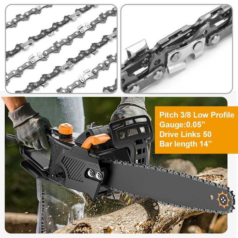 3pcs/set Chainsaw Semi Chisel Chains 3/8LP 0.05 For Stihl MS170 MS171 MS180 MS181 Electric Saw Garden Power Tools Chainsaws