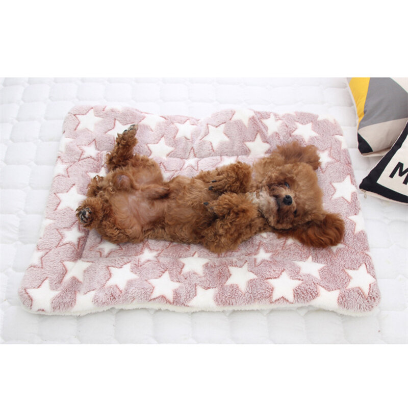 Super Soft Pet Cushion Flannel Velvet Plus PP Cotton Dog Cat Bed Deep Sleep Big Dog Kennel for Puppy Kitten Bed 6 sizes