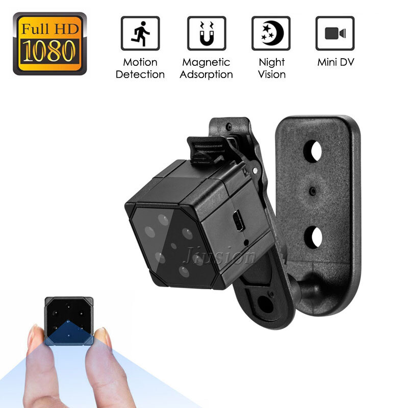 Mini caméra Espion Portable SQ19, avec capteur de mouvement et Vision Nocturne