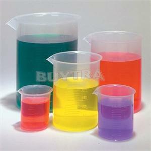5 unids/set laboratorio vasos de plástico se graduó vaso transparente taza de medición de laboratorio químico suministros 50/100/250/500/1000ml