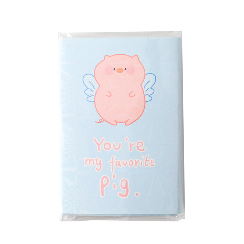 1pc Cartoon Pig Sticky Posted Sticky Notes Multi Folding Writing Pads Label Mark Kawaii School Supply