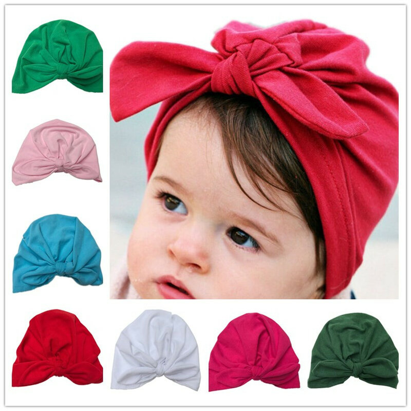 Bnatural turbante de bebê azeitona, chapéu com laço para turbante, para meninas pequenas, gorro fotográfico, 1 peça h034