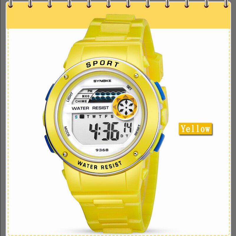 キッズボーイズ少女のデジタルledスポーツ子供カジュアル腕時計日付腕時計子防水時計