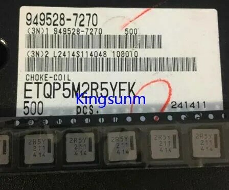 Free shipping 10pcs ETQP5M2R5YFK PAN 2.5uh patch high current power inductor 8.5*8.5*5mm